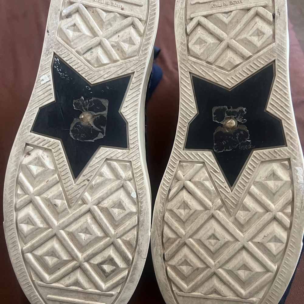 Dior Men’s Black and Cream High-Top Knit Logo Sneakers - Picture 5 of 5